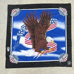 Vintage Harley-Davidson Patriotic Eagle Bandana